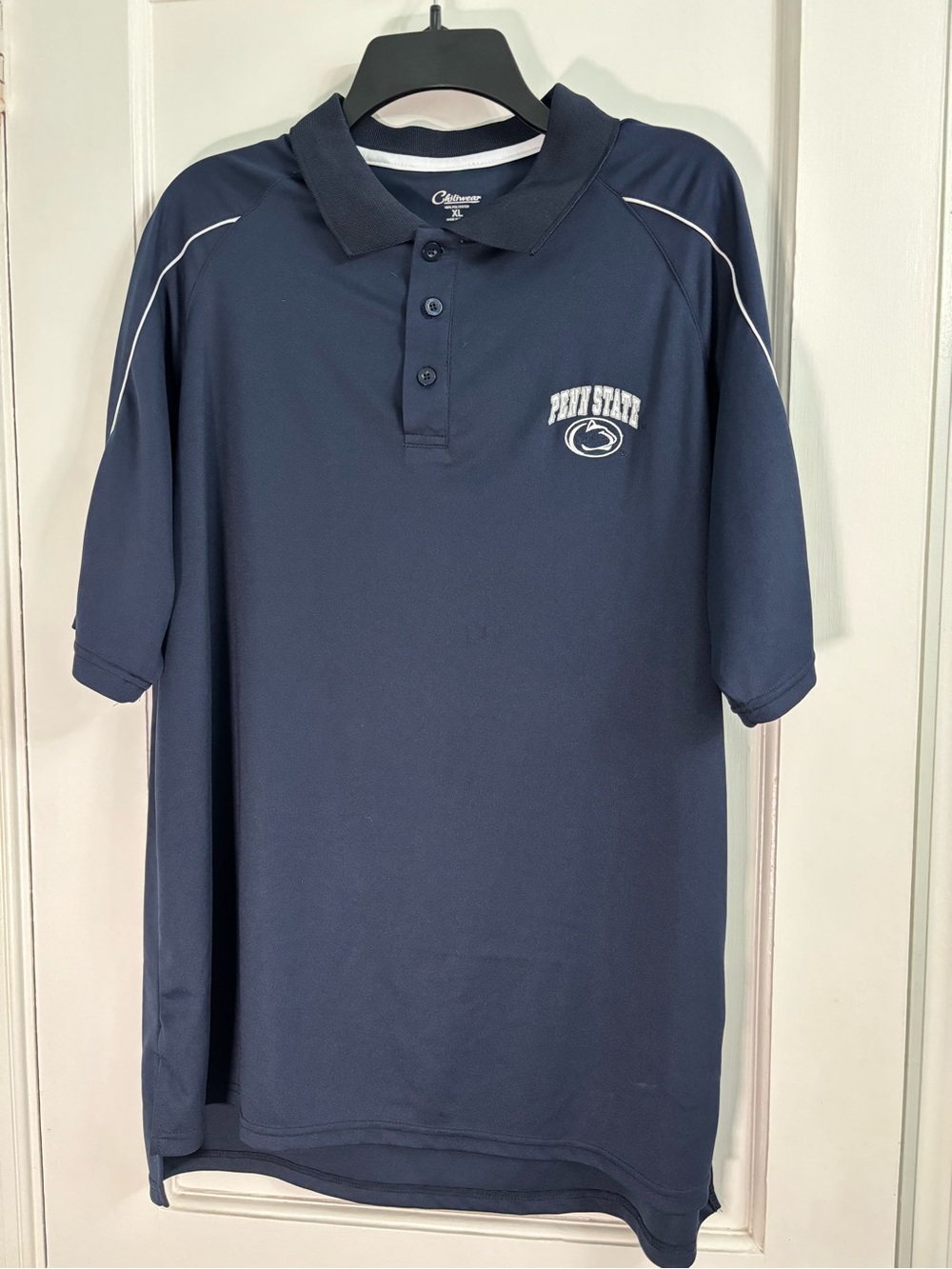 Penn State Navy Polo Shirt with Contrast Piping